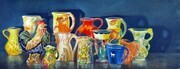 COLLECTIBLES, PASTEL, 14 X 32